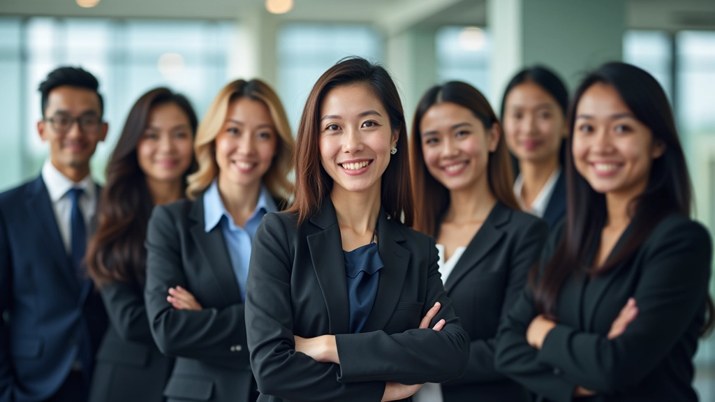 Diverse group of Malaysian professionals representing different income brackets and economic sectors